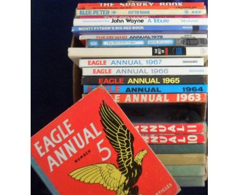 Children's Annuals, collection of 21 annuals inc. Eagle (13) Nos 5-11, 1963-67, Best of 1977, Dr Who 1977 &amp; 78, The Goon 