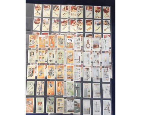 Cigarette cards, 3 sets, Carreras Tools &amp; How to Use Them (50 cards), Churchman's Interesting Experiments (25 cards) &amp
