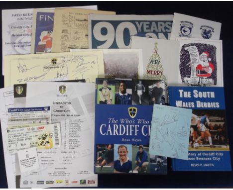 Football, Cardiff City selection inc. books 'The Who's Who of Cardiff City' by Dean Hayes published by Breedon 2006 also 'The