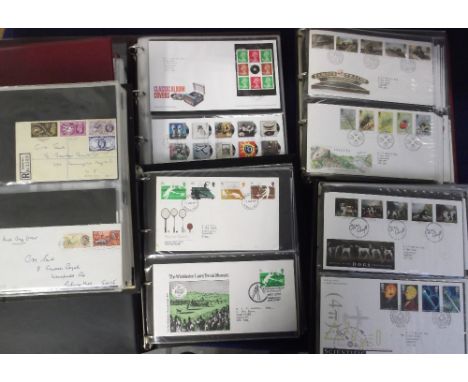 First Day Covers, a large collection of GB First Day Covers contained in 7 folders 1940's onwards, mostly with typed addresse