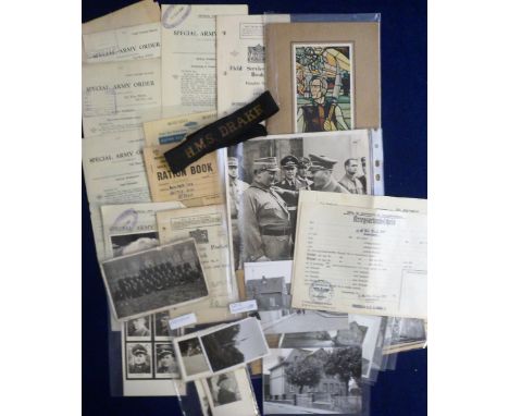 Military Ephemera, a quantity of assorted WW2 ephemera to include ARP Instructions, Special Army Orders, Ration Books, Field 