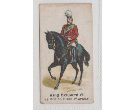 Cigarette card, Alberge &amp; Bromet, Boer War &amp; General Interest (green, Bridal Bouquet), type card, King Edward VII as 