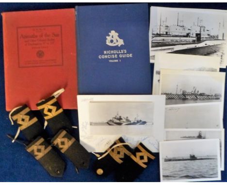 Shipping, books, magazines and photographs relating to naval and merchant shipping, to include 1943 Warspite Engine Room Arti
