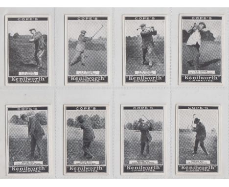 Cigarette cards, Cope's, Golf Strokes, 'M' size, (set, 32 cards) (mostly gd)