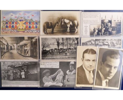 Postcards, Croydon stores &amp; laundries etc, Kennards Dept Store, 8 3/4 acre site, V.E Day (1945) decorated store front, Gr
