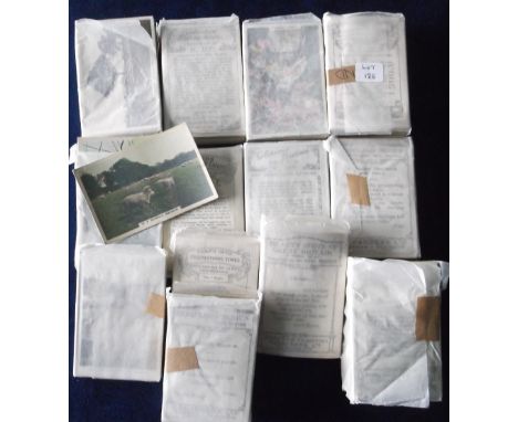 Cigarette cards, Cavenders, a collection of 12 wrapped photographic sets, all 'M' size, all appear complete but not individua