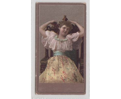 Cigarette card, Churchman's, Beauties, CHOAB, type card, ref H21, picture no 27, 'Sweet Navy Cut' back (very slight edge knoc