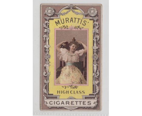 Cigarette card, Muratti, Beauties, 'CHOAB', plain back, 'P' size, ref H21, picture no 26 (back slightly marked, gd) (1)  