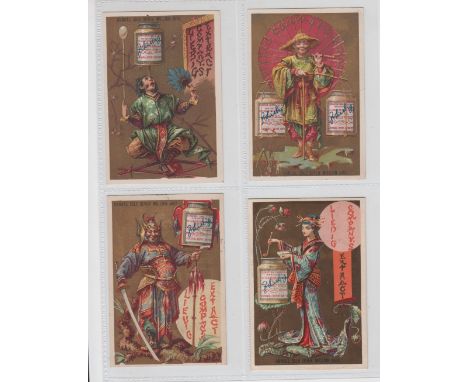 Trade cards, Liebig, Japanese, English language, ref S87, scarce (set, 6 cards) (two with very light age toning to backs, gd)