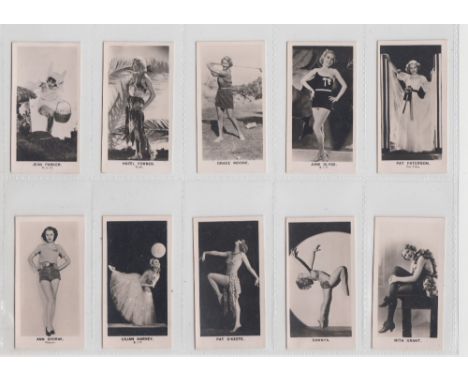 Cigarette cards, Lea, Girls From The Shows (Glossy) (set, 48 cards) (vg)