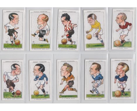 Cigarette cards, Ogden's, Football Caricatures (set, 50 cards) (vg/ex)