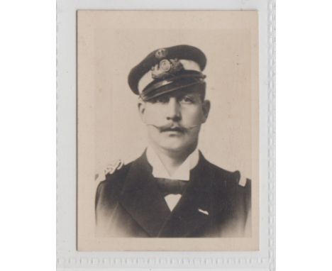 Cigarette card, Anargyros (ATC) World War 1 Scenes, scarce type, photographic image showing Greek Naval Officer with Greek te