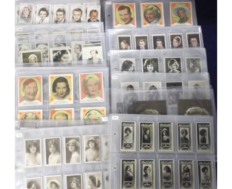 Cigarette &amp; trade cards, a mixed collection of Cinema and Beauty related cards, in sets and part-sets, many different iss
