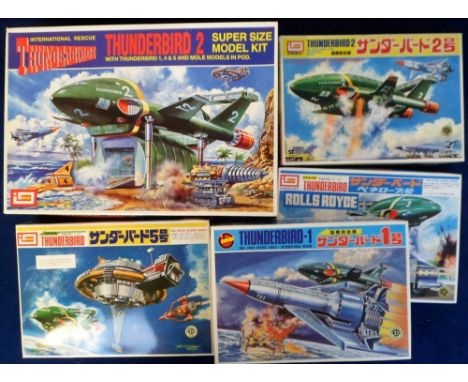 Batman, Thunderbird and Star Trek Model Kits unmade kits comprising AMT Batman Batwing, AMT Batman Batmobile, AMT Star Trek S