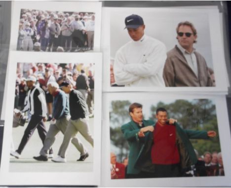 Golf, Tiger Woods, a collection of 30, colour, 8x10" photographs all from the 1997 US Masters tournament, Augusta National Go