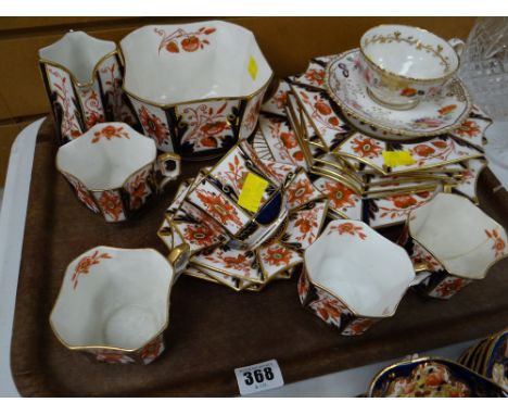 A Wileman Imari patterned part-teaset