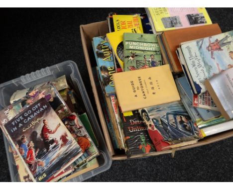 Collection of vintage children's hardback annuals &amp; storybooks including Enid Blyton, The Dandy, Roy Rogers Cowboy Annual
