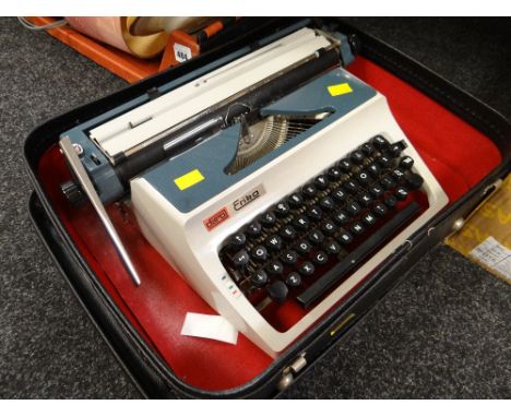 A vintage Erika portable typewriter