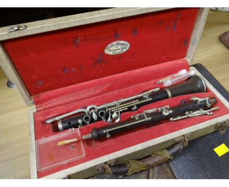 A vintage cased oboe