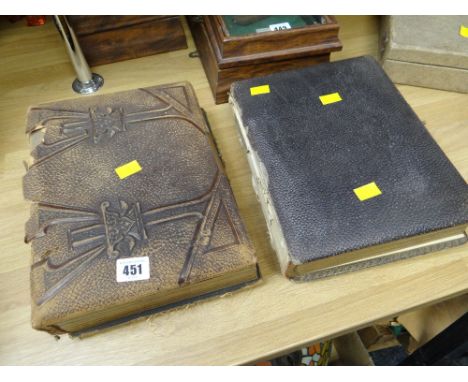 Two vintage early twentieth century photograph albums