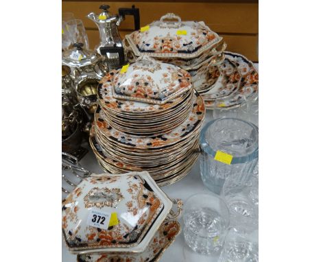 Parcel of vintage Stanley pottery 'Melba' pattern dinnerware