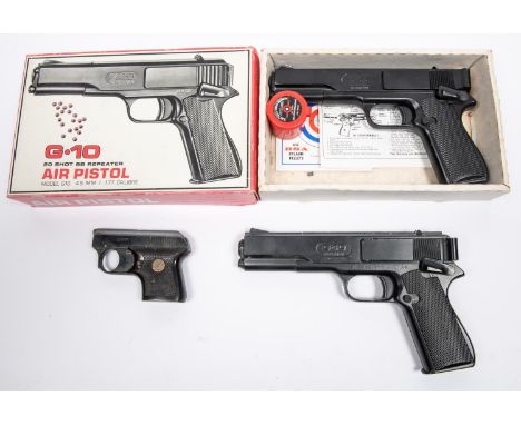 A .177" "G.10" BB/pellet 20 shot repeater air pistol, number 90980775, GWO &amp; near New Condition, in its carton with instr