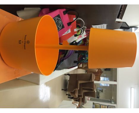 A Veuve Clicquot "ice lounge" champagne bucket with light