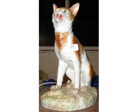 LARGE CERAMIC CAT ORNAMENT