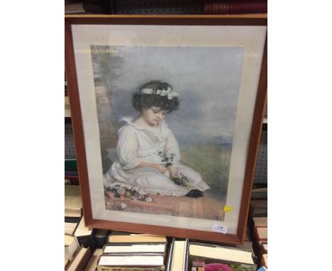 FRAMED PRINT OF YOUNG GIRL