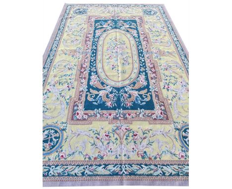 AUBUSSON EMPIRE DESIGN CARPET, 280cm x 180cm. 