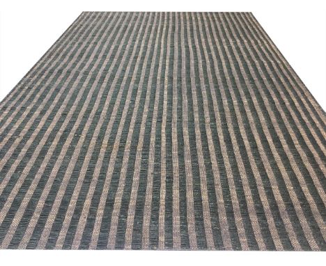NATURAL CHARCOAL JUTE CARPET, 307cm x 200cm. 