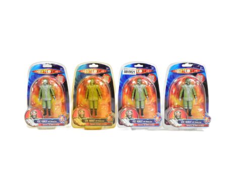 Doctor Who - Character Options - x4 Character made Doctor Who action figures ' Voc Robot with Glowing Eyes'. All fully factor