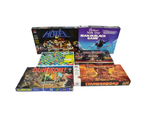 Board Games - a collection of assorted tabletop board games comprising; Star Wars Monopoly, The Simpsons 3D Chess, MB Games H