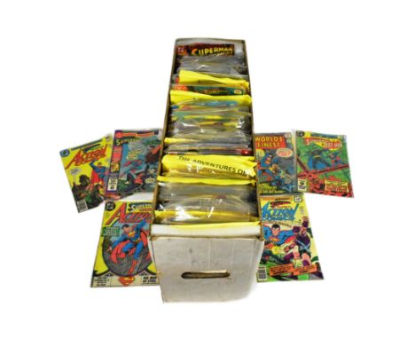 Comic Books - a collection of vintage 1970's-1990's DC Comics Superman comic books. Includes issues of Superman, Superman Fam