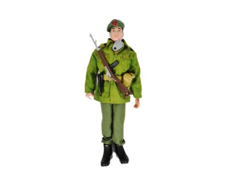 Action Man - a vintage 1960s (1968) Palitoy made Action Man Talking Commander. Painted head example wearing a beret, tunic wi