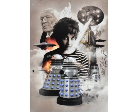 Doctor Who - Carole Ann Ford (Susan) - The Daleks - autographed 16x12" colour artwork poster print from the First Doctor seri