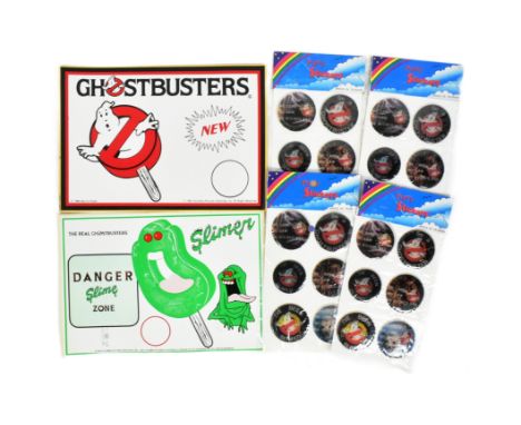 Ghostbusters / The Real Ghostbusters - a collection of vintage ex-shop-stock merchandise, comprising: unused Ghostbusters Ice