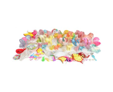 My Little Pony - a collection of vintage First Generation Hasbro made My Little Pony playset action figures along with a sele