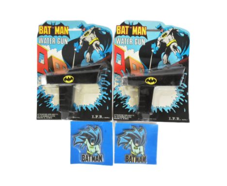 DC Comics - x2 vintage IPR of Napoli Italian rack pack&nbsp; DC ' Water Gun ' water pistols and two vintage rack pack Batman 