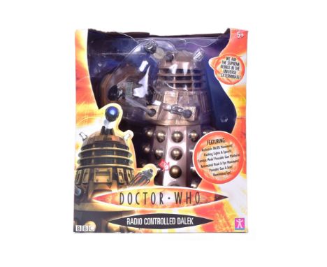 Doctor Who - Character Options - a large scale Radio Controlled Dalek RC action figure. Gold, with lights and sounds.&nbsp;