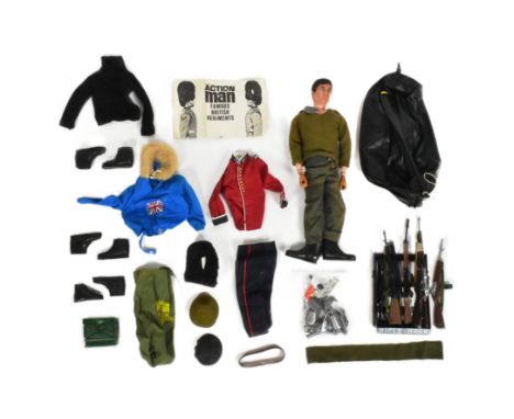 Action Man - an original vintage Palitoy made Action Man talking commander (voice cord working) along with a selection of clo