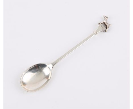 Silver tea spoon "The Fox Terrier Club", Birmingham 1932, 0.5oz