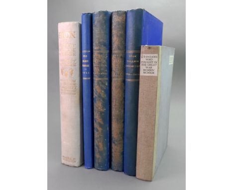 Eton in Prose's &amp; Verse, n.d., tissue guarded tipped-in plates, original gilt cloth, Eton College Chronicle, 1899 - 1905,