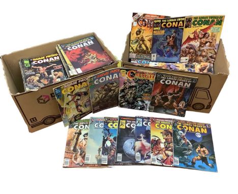 Savage Sword of Conan the Barbarian (Curtis), complete run from issue #1 - #235 (1974 to 1995). #1 - includes the debut of Re