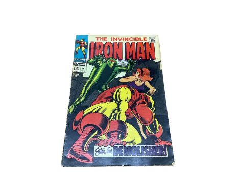 Marvel Comics The Invincible Iron Man #2 (1968) (American Price Variant) First appearance of Janice Cord girlfriend of Tony S