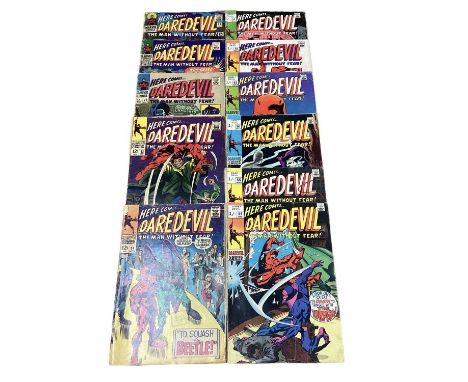 Marvel Comics Daredevil 1966 - 1969 (English and American price variants). To include #19, #25 - first apperance of Leap Frog