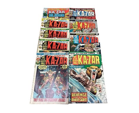 Marvel Comics Astonishing Tales featuring Ka-Zar and Dr. Doom #5 (1971). Together with Astonishing Tales #9, #11 - origin of 