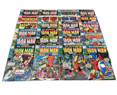 Marvel Comics The Invincible Iron Man, 1960's and some 1970's (English price variants). To include #12 - first appearance of 
