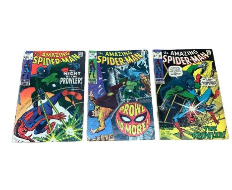 Marvel Comics The Amazing Spider-Man #78 #79 #93 (1969-71) (UK and American Price Variants) First appearance of The Night Pro