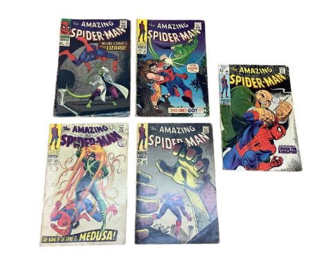 Marvel Comics The Amazing Spider-Man, 1960's (English and American price variants). To include #44 - second apperance of Curt